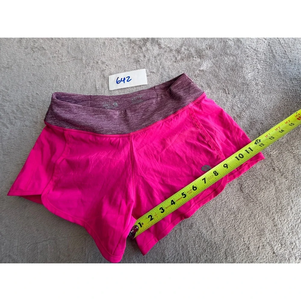 Mountain Hardwear Running Shorts Womens XS Pink Trail Athletic Z642